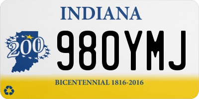 IN license plate 980YMJ
