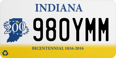 IN license plate 980YMM