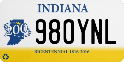 IN license plate 980YNL