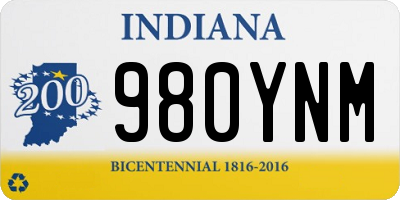 IN license plate 980YNM