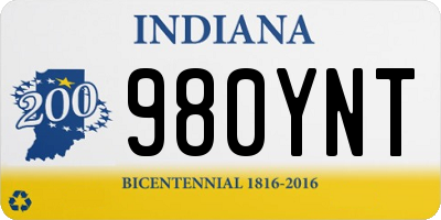 IN license plate 980YNT