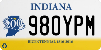 IN license plate 980YPM