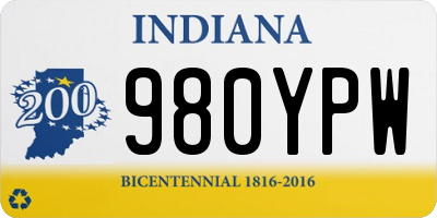 IN license plate 980YPW