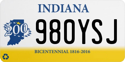 IN license plate 980YSJ