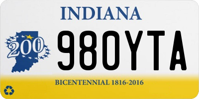 IN license plate 980YTA