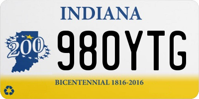 IN license plate 980YTG