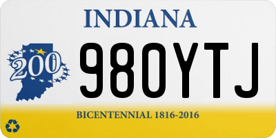 IN license plate 980YTJ
