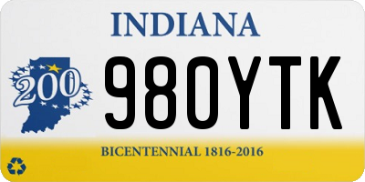 IN license plate 980YTK