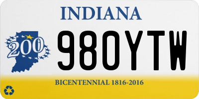IN license plate 980YTW