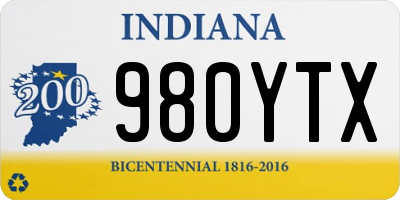 IN license plate 980YTX