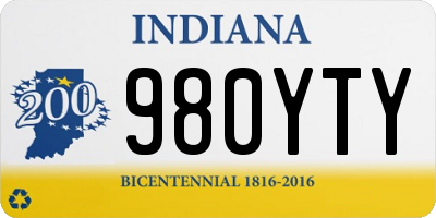 IN license plate 980YTY