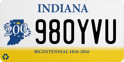 IN license plate 980YVU