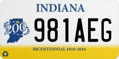 IN license plate 981AEG
