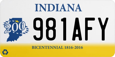 IN license plate 981AFY