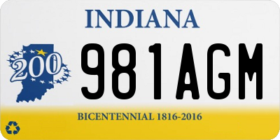 IN license plate 981AGM