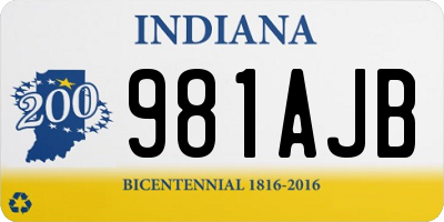 IN license plate 981AJB