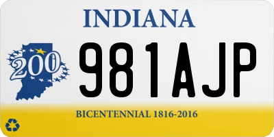 IN license plate 981AJP