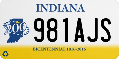IN license plate 981AJS