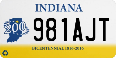 IN license plate 981AJT