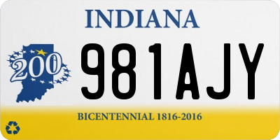 IN license plate 981AJY