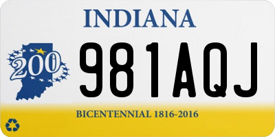 IN license plate 981AQJ