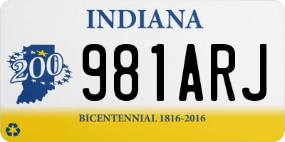 IN license plate 981ARJ
