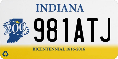 IN license plate 981ATJ