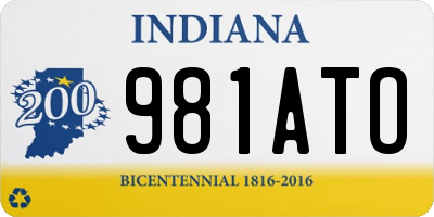 IN license plate 981ATO