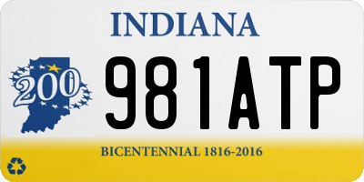 IN license plate 981ATP