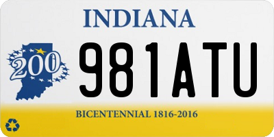 IN license plate 981ATU
