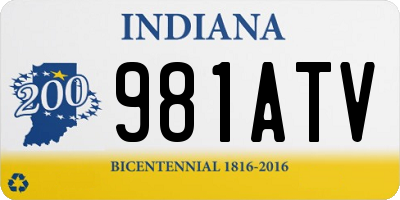 IN license plate 981ATV