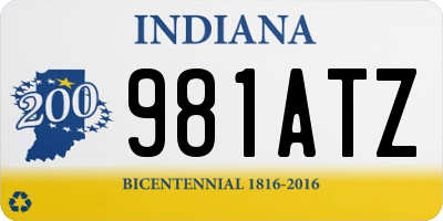 IN license plate 981ATZ