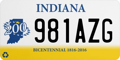 IN license plate 981AZG