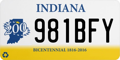 IN license plate 981BFY