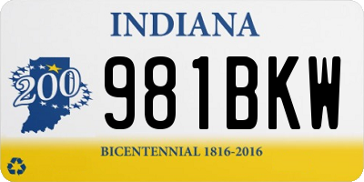 IN license plate 981BKW