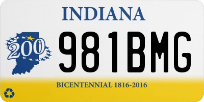 IN license plate 981BMG