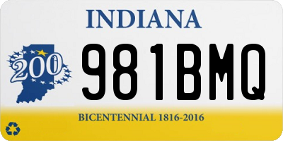 IN license plate 981BMQ