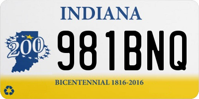 IN license plate 981BNQ