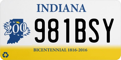 IN license plate 981BSY