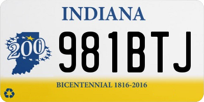 IN license plate 981BTJ