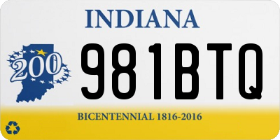 IN license plate 981BTQ