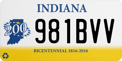IN license plate 981BVV