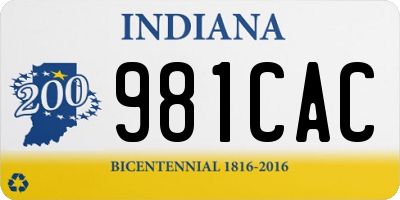 IN license plate 981CAC