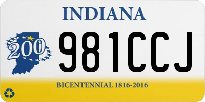 IN license plate 981CCJ