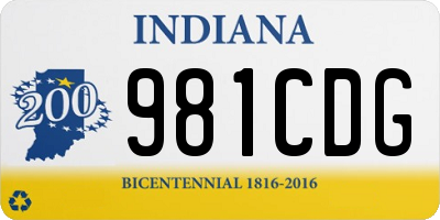 IN license plate 981CDG