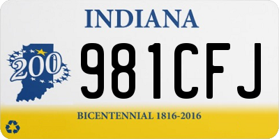 IN license plate 981CFJ
