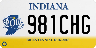 IN license plate 981CHG