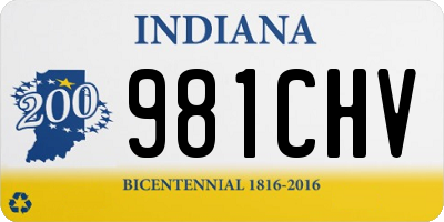 IN license plate 981CHV