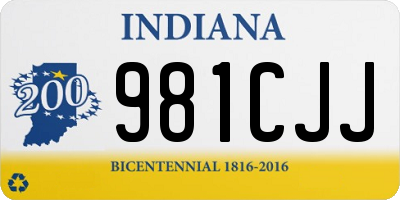 IN license plate 981CJJ