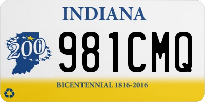 IN license plate 981CMQ